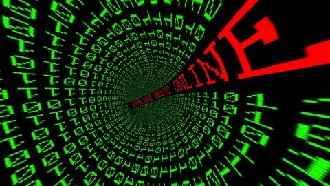 Online data tunnel Stock Illustration