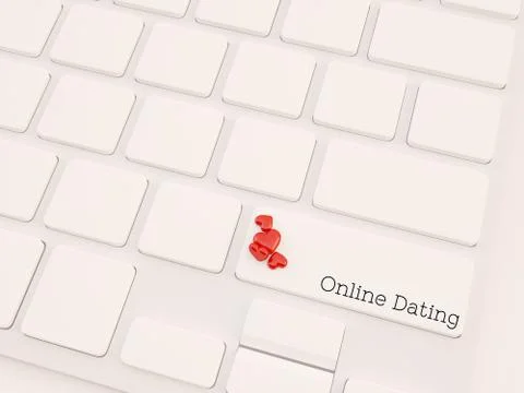 Online dating concept Stock Illustration