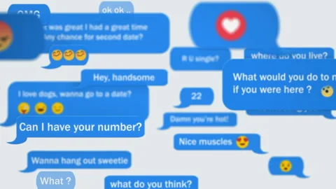 Online dating Stock Footage 85847611