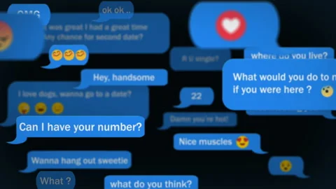 Online dating Stock Footage 85847630