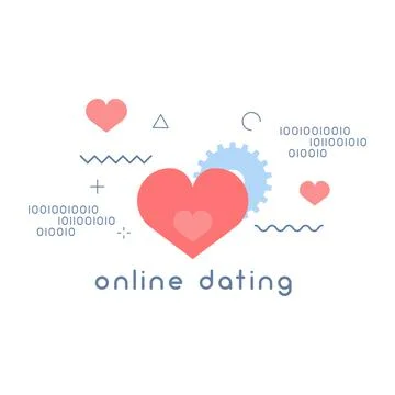 Online dating icon vector illustration Stock Illustration