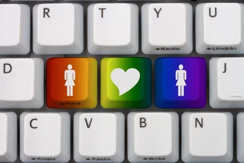 Online Dating Stock Illustration