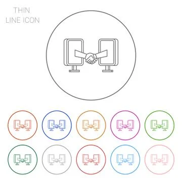 Online deal Stock Illustration