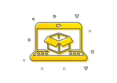 Online delivery icon. Parcel tracking sign. Vector イラスト素材
