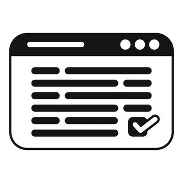 Online device login icon simple vector. New member registration Stock Illustration