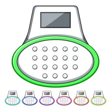 Online digital bookmark cartoon vector graphic Stockillustratie