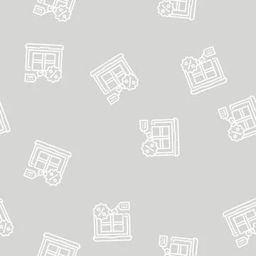 Online discount line seamless pattern Illustrazione stock