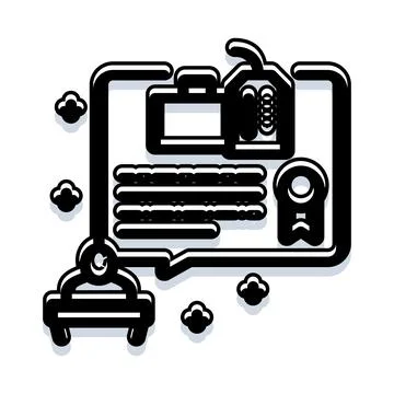 Online distant education learning achievement certificate icon イラスト素材