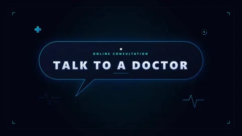 Online doctor consultation interface: digital medical telehealth service mo.. Stock Footage 344851741