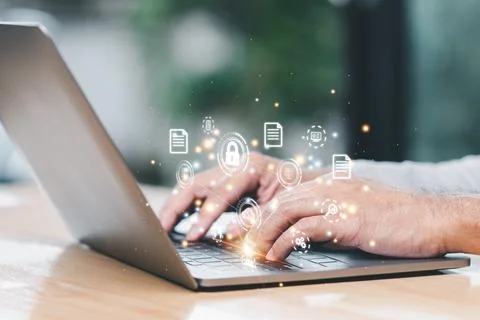 Online document database system and electronic document management system c.. Stock Photos