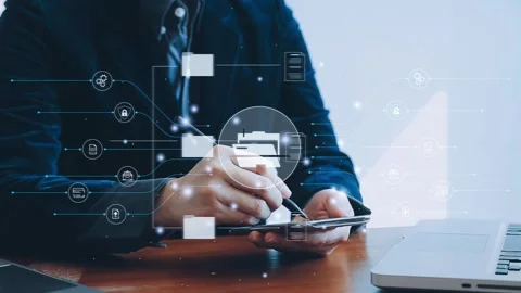 Online document, Document management system (DMS), business process automat.. Stock Footage 260162451