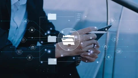 Online document, Document management system (DMS), business process automat.. Stock Footage 260162453