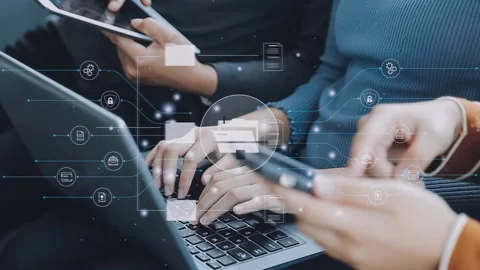 Online document, Document management system (DMS), business process automat.. Stock Footage 260162498