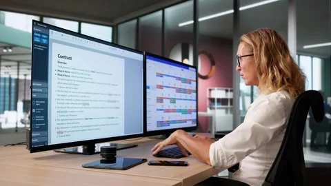 Online Document Editing: Proofreading Grammar Errors Stock Footage 318320006