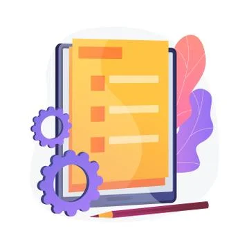 Online document form vector concept metaphor Stock Illustration