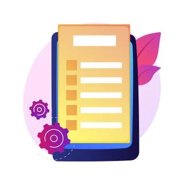 Online document form vector concept metaphor Illustrazione stock