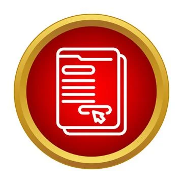 Online document registration form with mouse cursor Stock Illustration