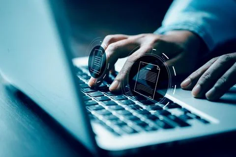 Online documentation database and process automation to efficiently manage .. Stock Photos