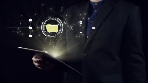 Online Documents Folders Management Streamlining Workflows UUID Stock Footage 283304105