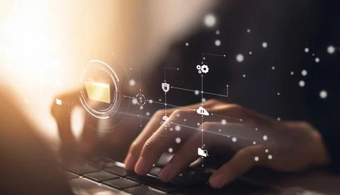 Online Documents Folders Management Streamlining Workflows EIDE Stock Photos