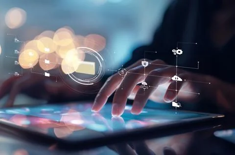 Online Documents Folders Management Streamlining Workflows EIDE Foto stock