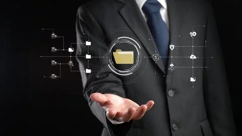 Online Documents Folders Management Streamlining Workflows FaaS Foto stock