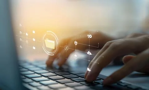 Online Documents Folders Management Streamlining Workflows EIDE Stock Photos