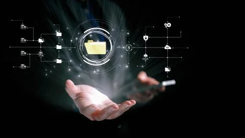 Online Documents Folders Management Streamlining Workflows UUID Stock Photos