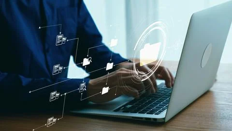 Online Documents Folders Management Streamlining Workflows UUID Stock Photos