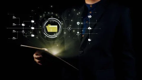 Online Documents Folders Management Streamlining Workflows UUID Stock Photos