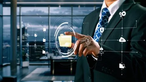 Online Documents Folders Management Streamlining Workflows UUID Stock Photos