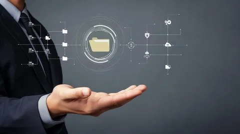 Online Documents Folders Management Streamlining Workflows FaaS Foto stock