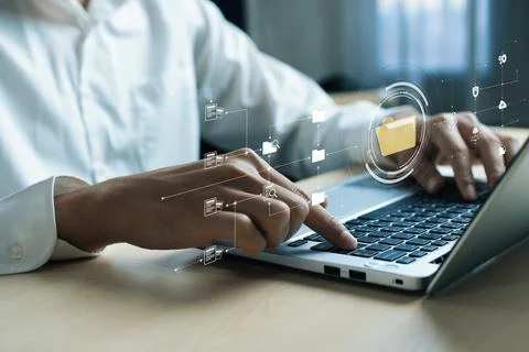 Online Documents Folders Management Streamlining Workflows FaaS Foto stock