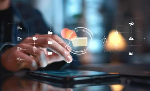 Online Documents Folders Management Streamlining Workflows EIDE Foto stock