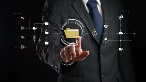 Online Documents Folders Management Streamlining Workflows FaaS Foto stock