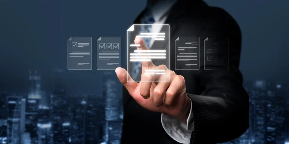 Online Documents Management Streamlining Workflows FaaS Stock Photos