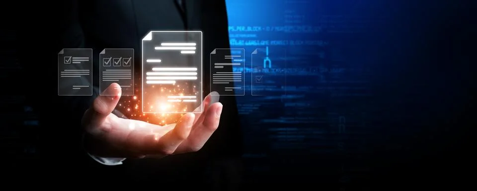 Online Documents Management Streamlining Workflows FaaS 스톡 사진