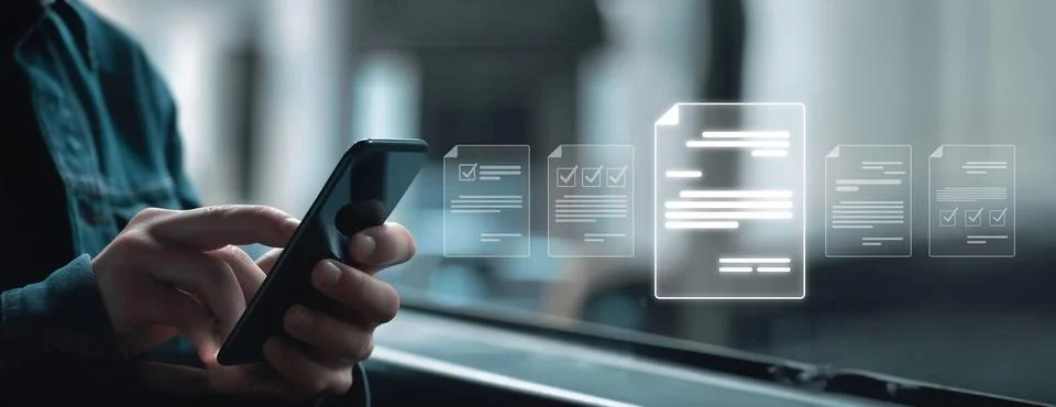 Online Documents Management Streamlining Workflows EIDE Stock Photos