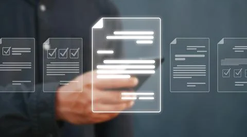 Online Documents Management Streamlining Workflows FaaS Stock Photos