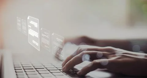 Online Documents Management Streamlining Workflows EIDE Stock Photos