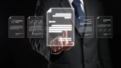 Online Documents Management Streamlining Workflows FaaS Foto stock