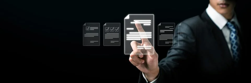 Online Documents Management Streamlining Workflows FaaS Foto stock