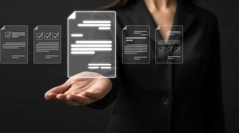Online Documents Management Streamlining Workflows FaaS 스톡 사진