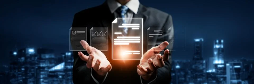 Online Documents Management Streamlining Workflows FaaS 스톡 사진