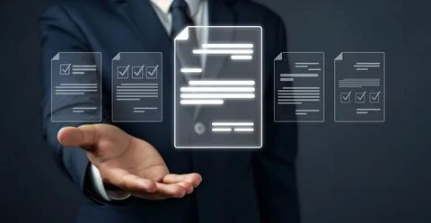Online Documents Management Streamlining Workflows FaaS 스톡 사진