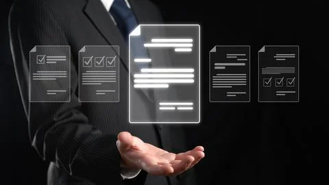 Online Documents Management Streamlining Workflows FaaS Foto stock