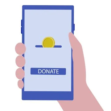Online Donation Stock Illustration