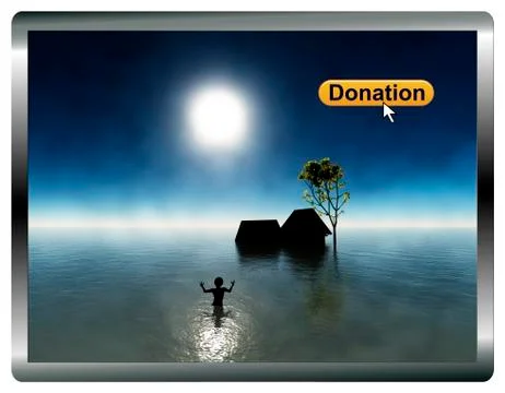 Online Donations Stock Illustration