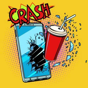 Online drinks delivery Stock Illustration