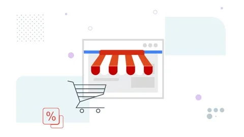 Online e-commerce Store - Integrated Solutions - Animated Illustration Stock Footage 324526331